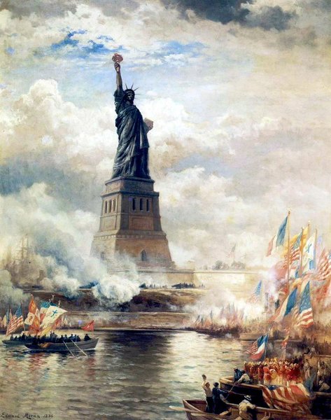 Открытие статуи Свободы Статуя Свободы была открыта 28 октября 1886 года